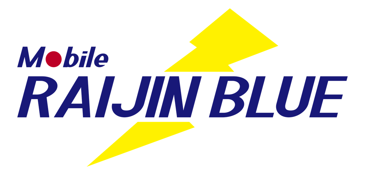 Mobile RAIJIN BLUE ロゴ